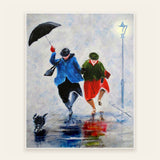 Walk in the Rain finished paint by numbers artwork