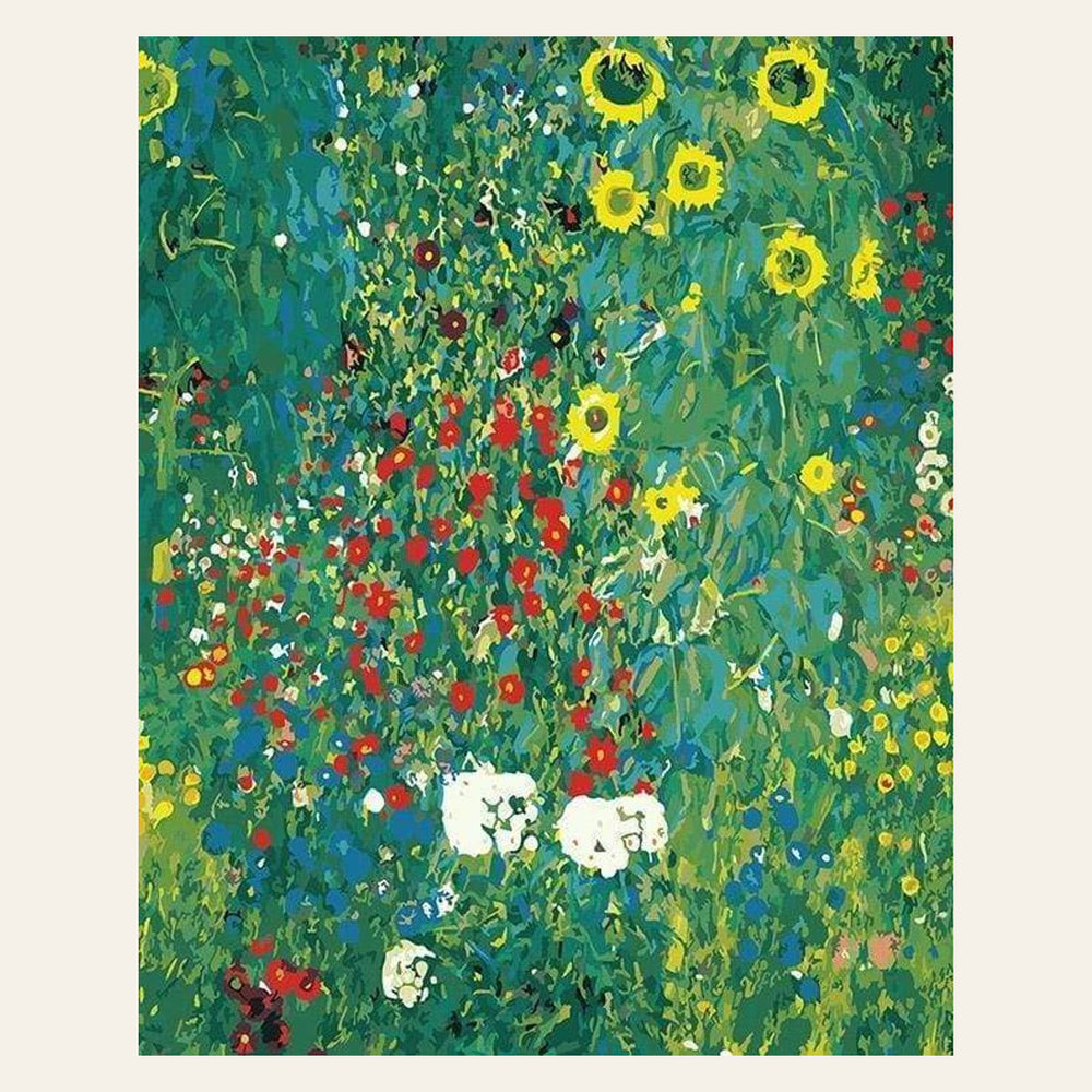 Kerim — Sunflower Garden finished paint by numbers artwork