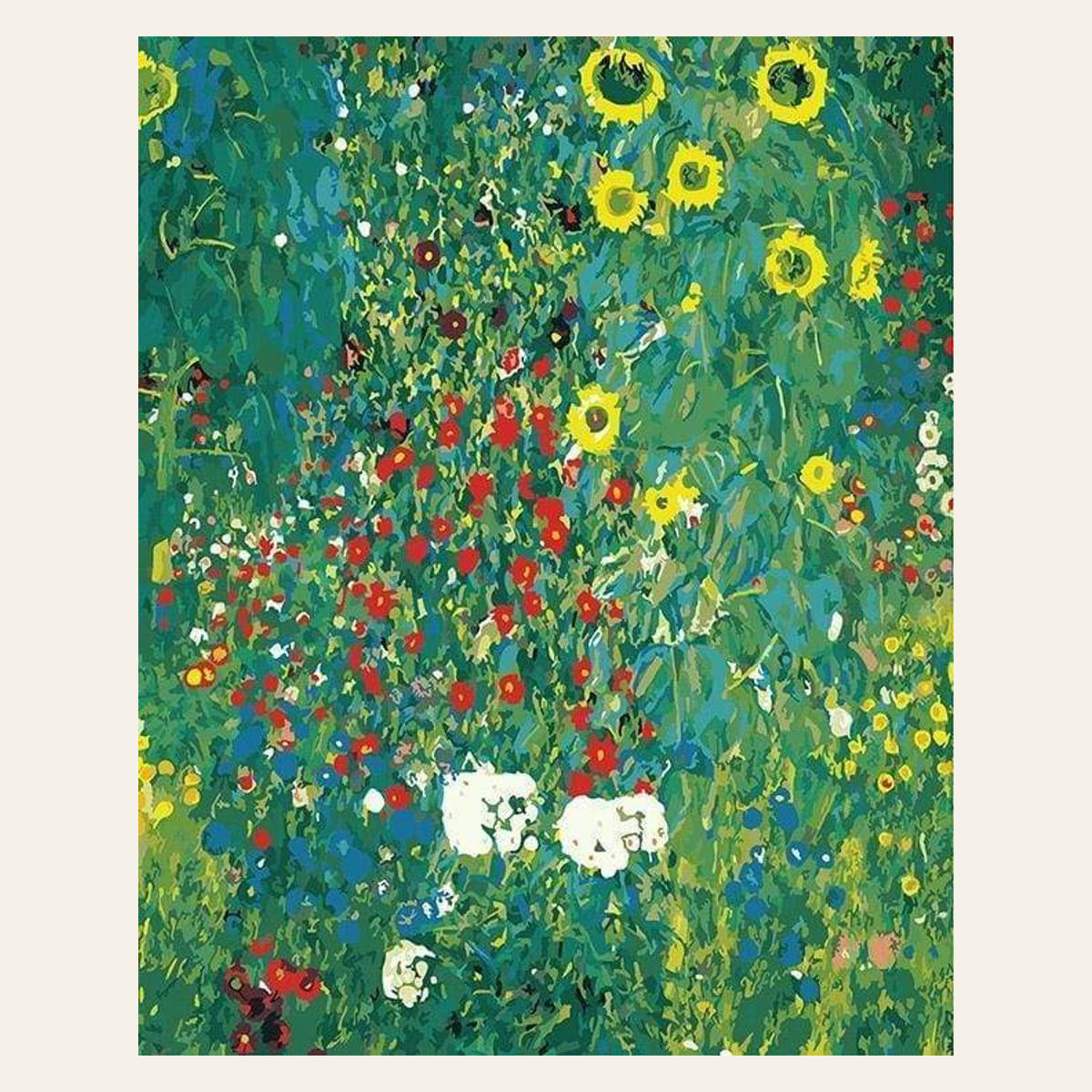 Kerim — Sunflower Garden finished paint by numbers artwork