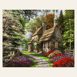 Beautiful Countryside Landscape finished paint by numbers artwork