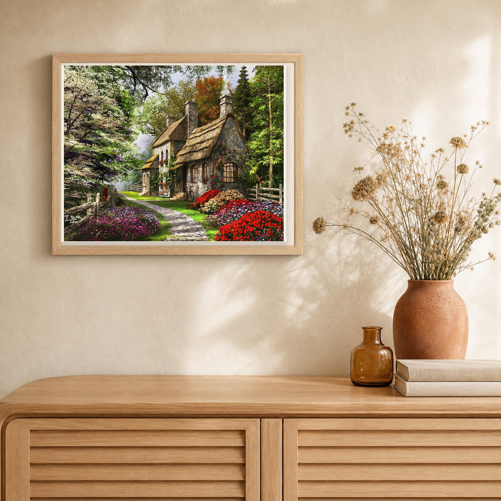 Beautiful Countryside Landscape artwork displayed in a warm interior