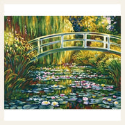 Water Lily Pond finished paint by numbers artwork