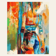 Beauty in colors finished paint by numbers artwork