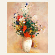 Flower vase - Odilon Redon finished paint by numbers artwork
