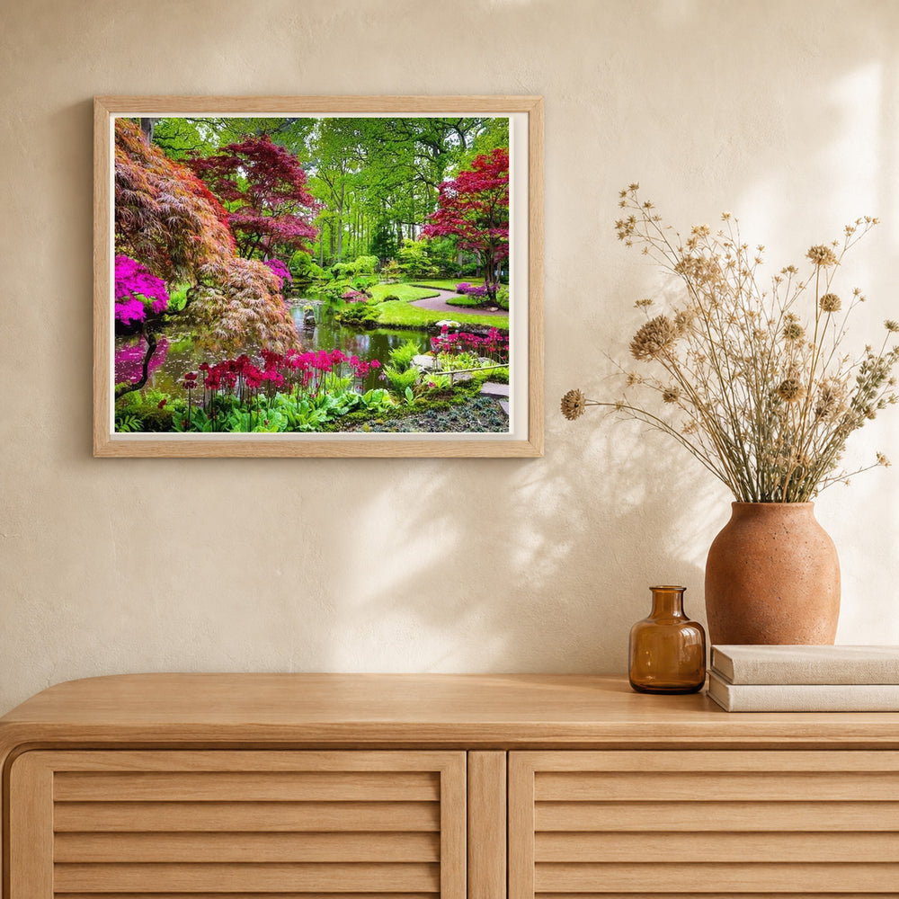 Beautiful Park artwork displayed in a warm interior