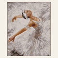 Beautiful Ballerina finished paint by numbers artwork