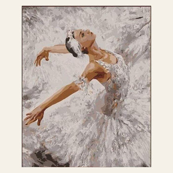 Beautiful Ballerina finished paint by numbers artwork