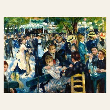 Bal du moulin de la Galette finished paint by numbers artwork