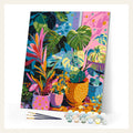 Indoor Plant Corner finished paint by numbers artwork