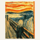 Scream finished paint by numbers artwork