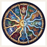 Zodiac finished paint by numbers artwork