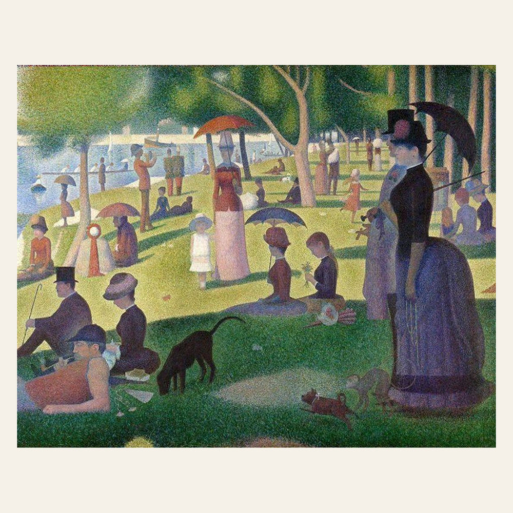 Georges Seurat - A Sunday Afternoon on the Island of La Grande Jatte finished paint by numbers artwork