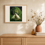 Ying Yang Tree artwork displayed in a warm interior