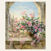 Pretty Bouquet finished paint by numbers artwork