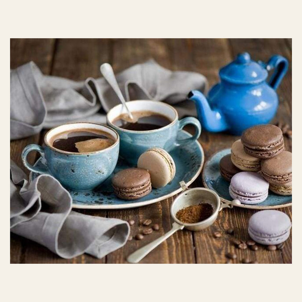 Hot Chocolate finished paint by numbers artwork