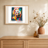 Timeless Diva Abstract artwork displayed in a warm interior