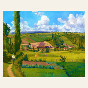 Landscape at Les Pâtis — Camille Pissarro finished paint by numbers artwork