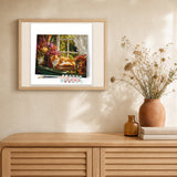 Cozy Window with Cat artwork displayed in a warm interior