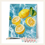 Citrus Breeze finished paint by numbers artwork