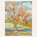 Van Gogh The Pink Peach Tree finished paint by numbers artwork