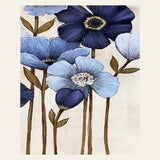 Orchid finished paint by numbers artwork