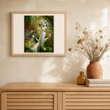Golden Fairy artwork displayed in a warm interior