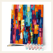 Abstract Energy finished paint by numbers artwork