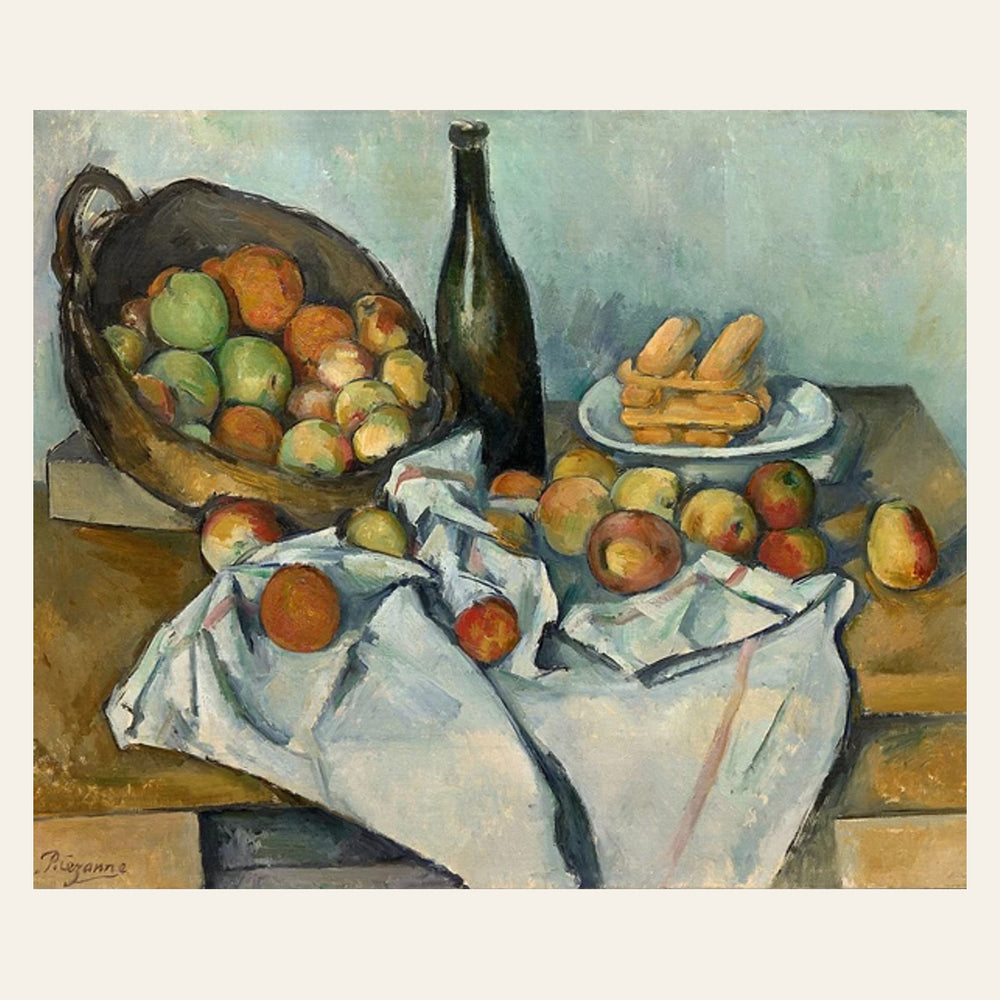 Wine Bottle and Fruits finished paint by numbers artwork