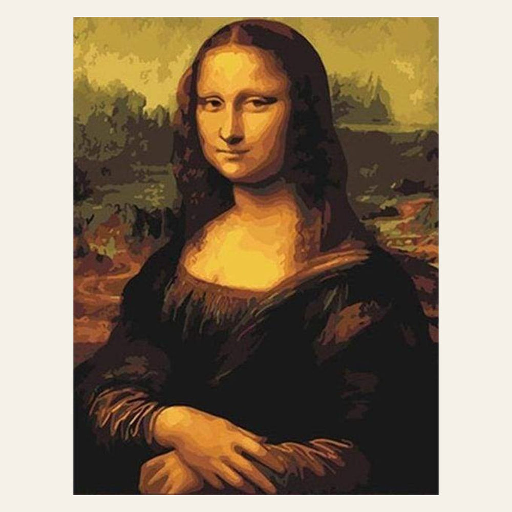 Da Vinci Mona Lisa La Joconde finished paint by numbers artwork