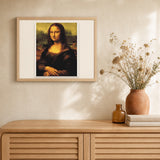 Da Vinci Mona Lisa La Joconde artwork displayed in a warm interior