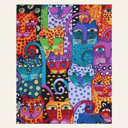 Cats Design finished paint by numbers artwork