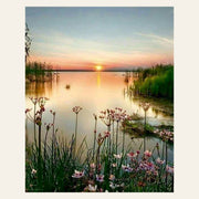 Peaceful Lake finished paint by numbers artwork