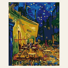 Van Gogh Café Terrace at Night finished paint by numbers artwork