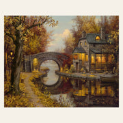 Retirement and tranquility finished paint by numbers artwork
