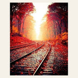 Rails finished paint by numbers artwork