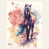 Painted Horse finished paint by numbers artwork