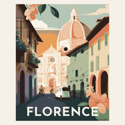 Travel Poster Florence finished paint by numbers artwork