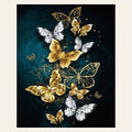 Fairy Butterflies finished paint by numbers artwork