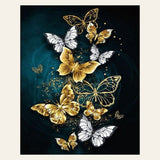 Fairy Butterflies finished paint by numbers artwork