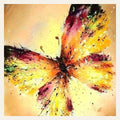Bright colors Butterfly finished paint by numbers artwork