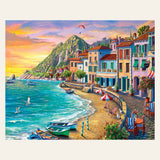 Beach Vacation finished paint by numbers artwork