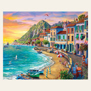 Beach Vacation finished paint by numbers artwork