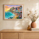 Beach Vacation artwork displayed in a warm interior