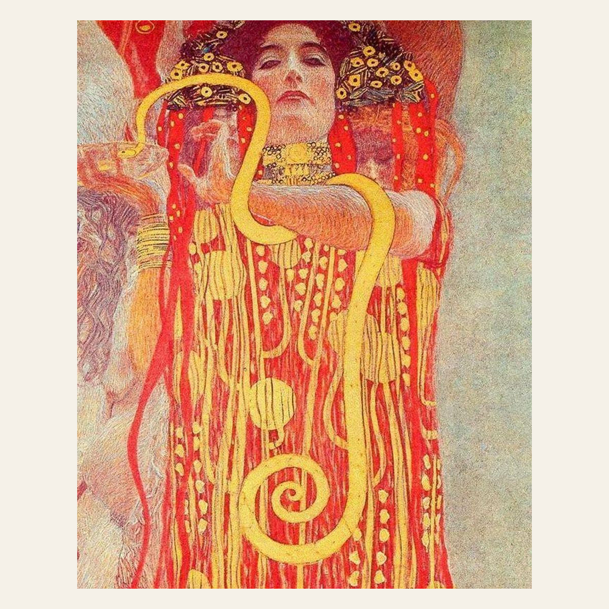 Gustav Klimt - Medicine finished paint by numbers artwork