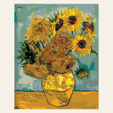 Van Gogh’s Sunflowers finished paint by numbers artwork