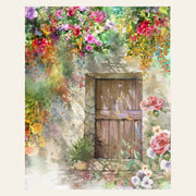 Cave entrance finished paint by numbers artwork