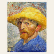 Van Gogh Self-Portrait with Straw Hat finished paint by numbers artwork