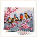 The Band of Songbirds finished paint by numbers artwork