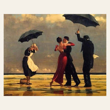 Dancers retro on the Beach finished paint by numbers artwork
