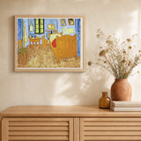 Van Gogh House artwork displayed in a warm interior